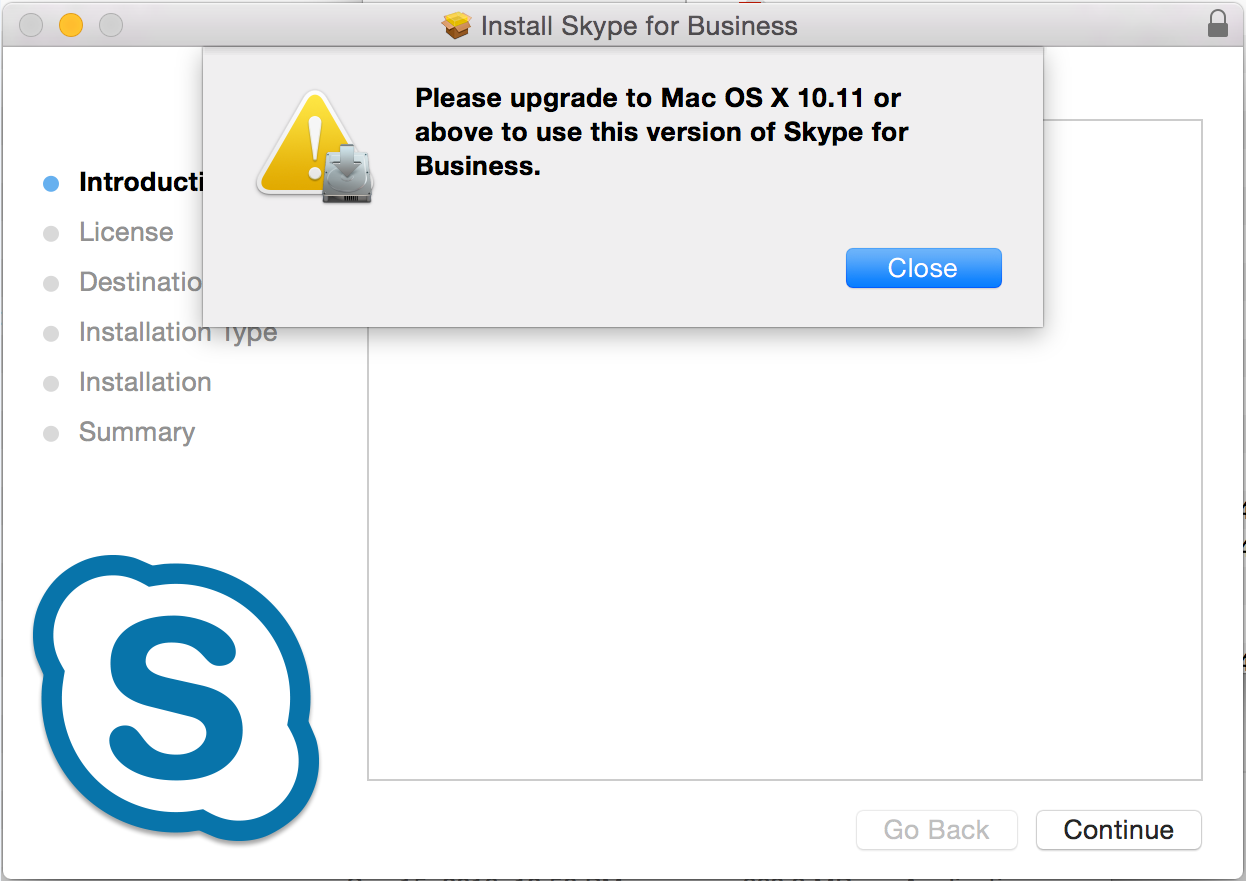 skype for business mac os x 10.10.5